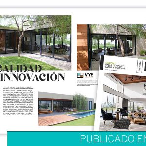 Artículo en la revista D+ con entrevista al Arq. José Luis Camborda, sobre su trabajo con VYE